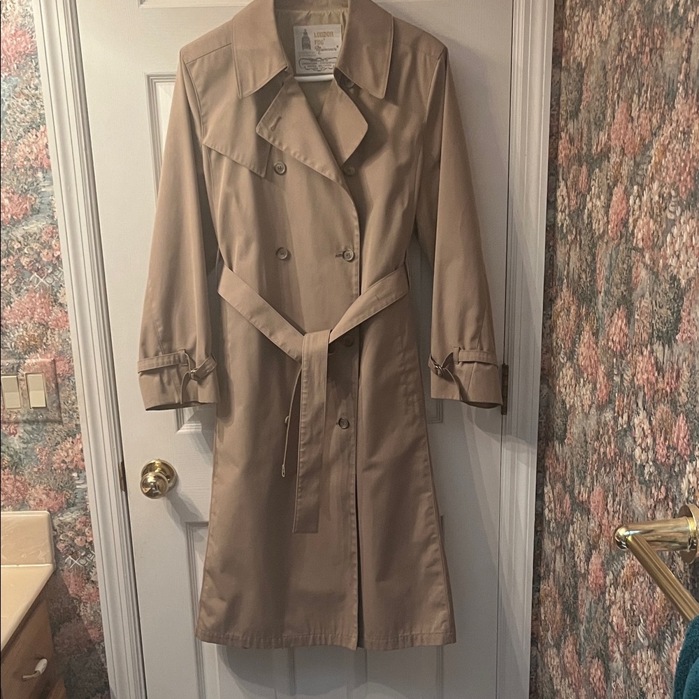 London Fog Beige Trench Coat